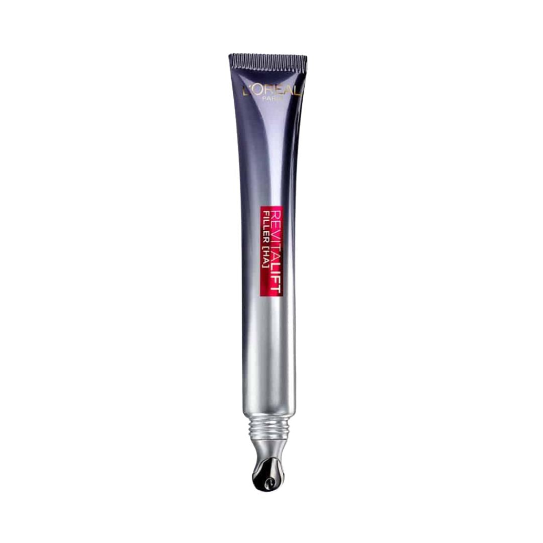 קרם עיניים לוריאל פריז Revitalift Filler בנפח 15 מ"ל עם אפליקטור מתכתי מקרר וחומצה היאלורונית