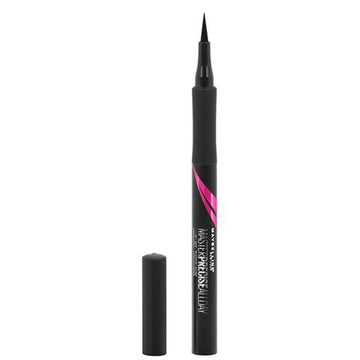 אייליינר נוזלי מייבלין מאסטר פרסייס Master Precise Brush Tip Liner בצבע שחור עמיד ל-24 שעות