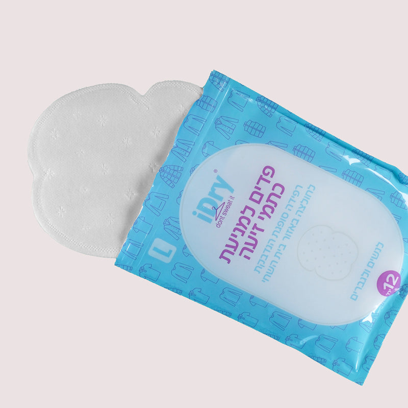 I-DRY - פדים למניעת כתמי זיעה בבית השחי מידה L (מארז 12 יח') | דיסקרטי והגנה מלאה