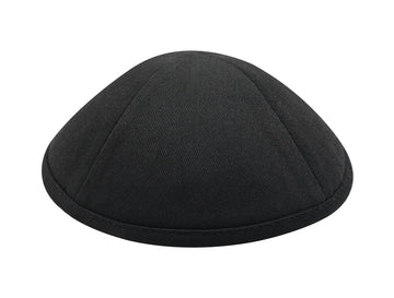 כיפה דגם כותנה שחור.