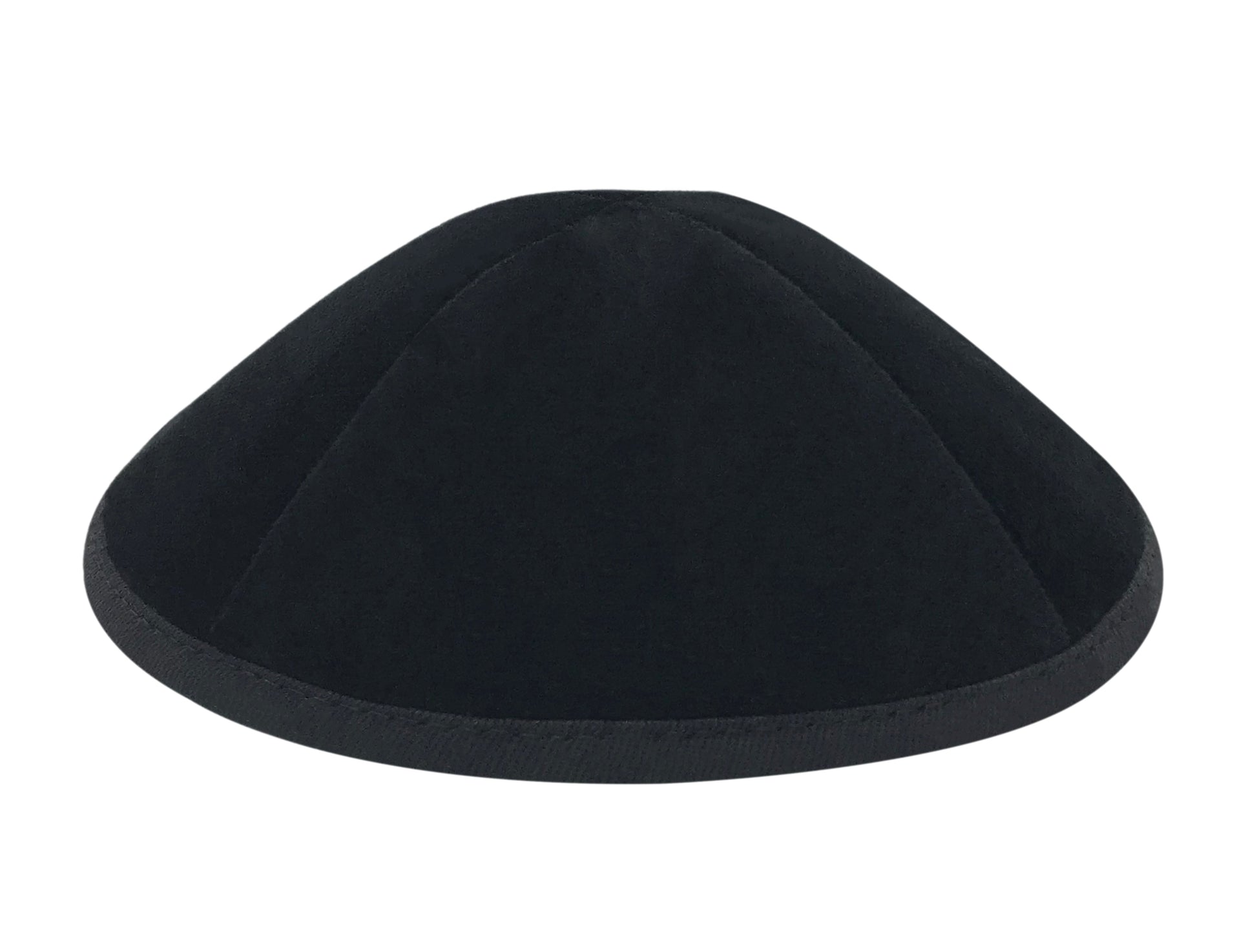 כיפה דגם קטיפה שחור.