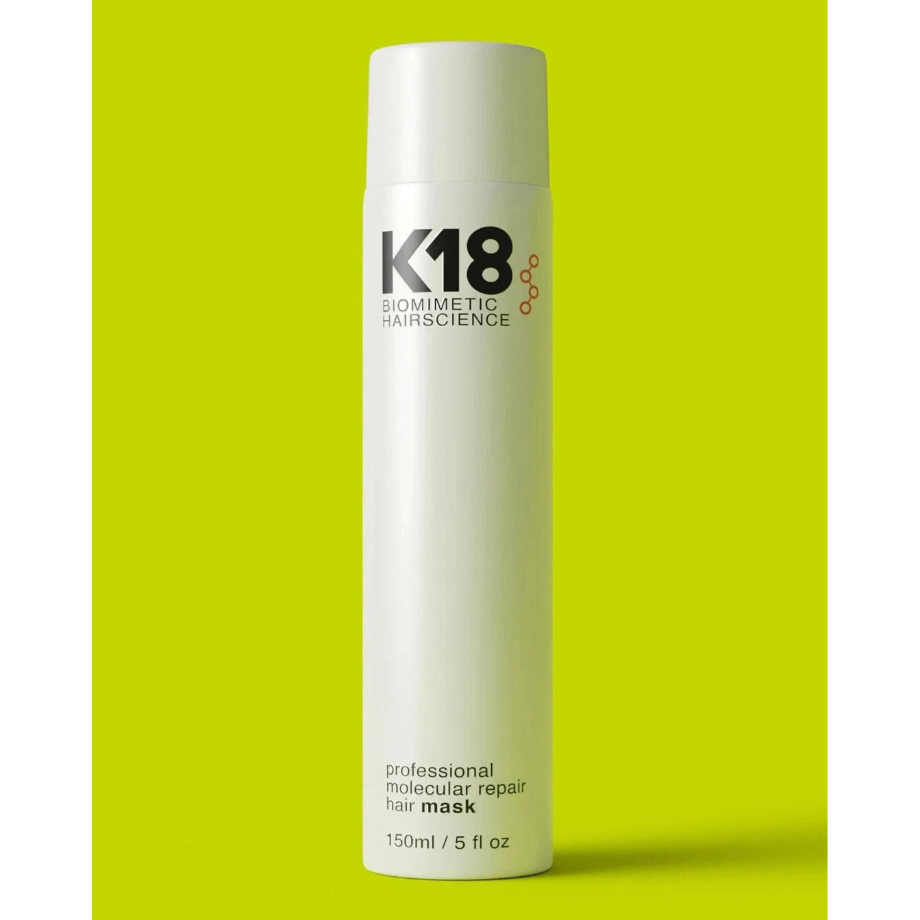K18 Molecular Mask 15ml | קיי 18 מסכה מולקולרית ללא שטיפה לשיקום וחידוש שיער פגום, צבוע ומובהר בגודל מיני מיוחד (15 מ"ל)