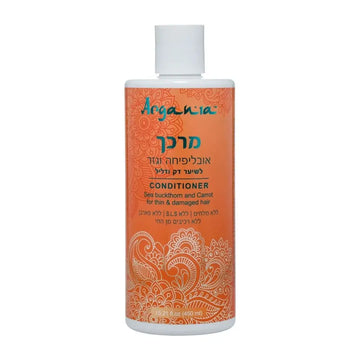 מרכך ארגניה אובליפיחה וגזר לשיער דק ודליל 450 מ"ל ללא מלחים פראבנים ו-SLS
