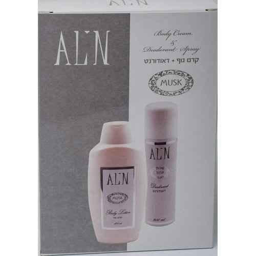 מארז טיפוח תואם בלאק אקסס אלין - קרם גוף + דאודורנט אלין קוסמטיקס ALIN.