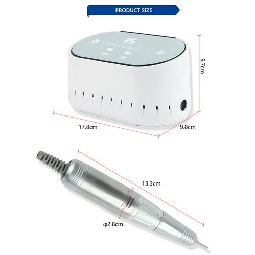 JMD-217  דגם  2021מכונת שיוף מקצועית 30,000 סיבובים לדקה + 4 ראשי שיוף פדיקור מניקור לציפורניים