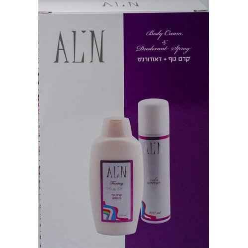 מארז טיפוח תואם אליאן אלין - קרם גוף + דאודורנט אלין קוסמטיקס ALIN.