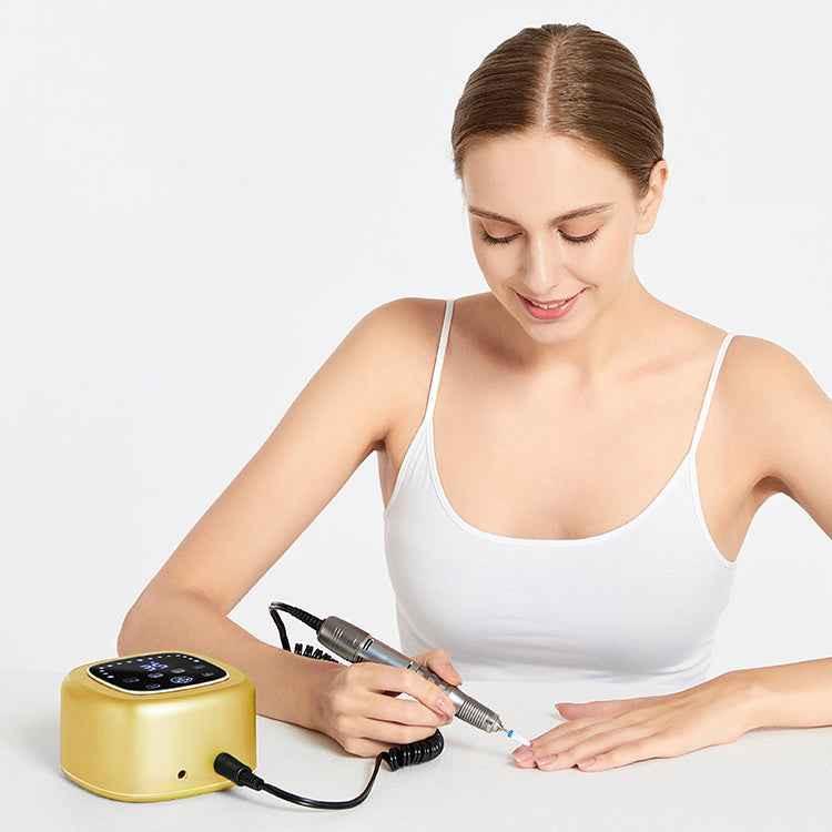 JMD-403 דגם 2022 מכונת שיוף ידנית 75וולט עוצמתית מסך לד + 6 ראשי שיוף  פדיקור מניקור לציפורניים.