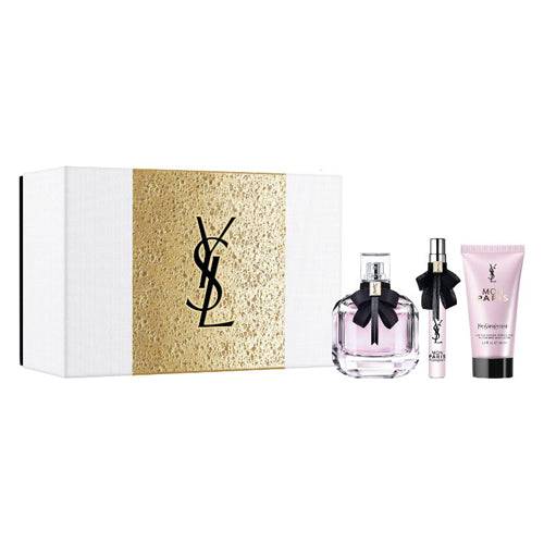 Ysl Mon Paris 90Ml+10Ml+ Bl50Ml Hol21 איב סן לורן מארז בישום לאישה- מון פריז  א.דפ המכיל: בושם 90 מ"ל + 10 מ"ל + קרם גוף 50 מ"ל