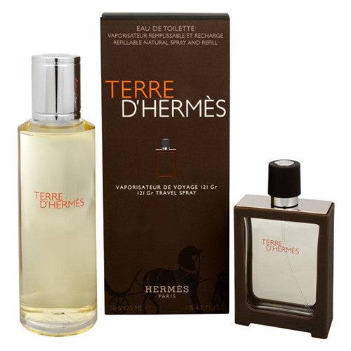 Hermes Terre D'Hermes Edt 30Ml + Refillable Spray 125Ml מארז הרמס לגבר