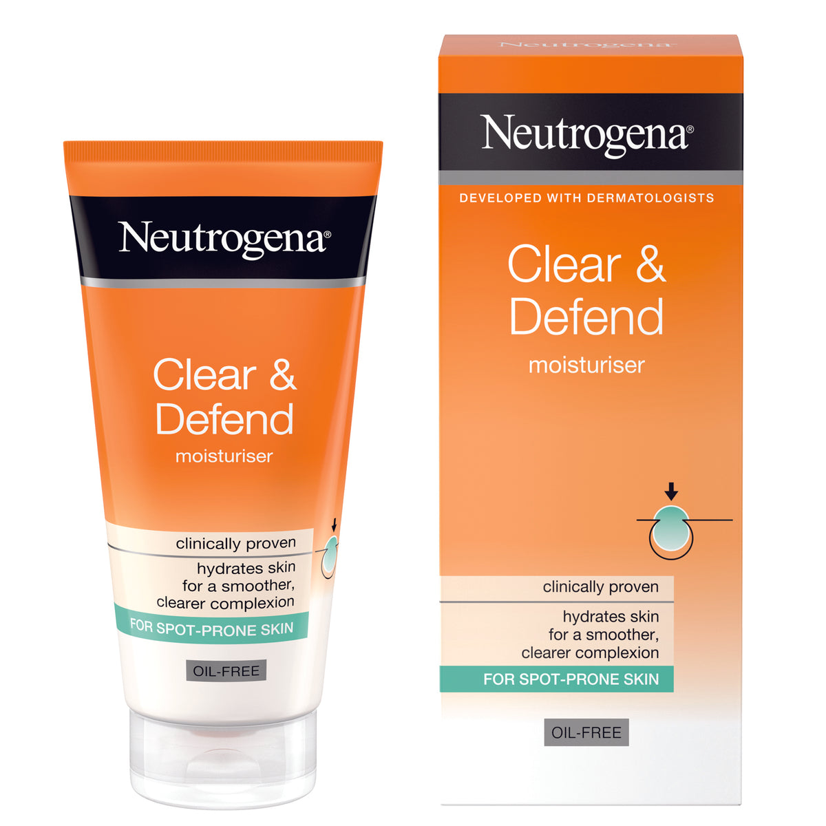 NEUTROGENA - CLEAR &amp; DEFEND moisturizing cream | Cosmetics Neutrogena