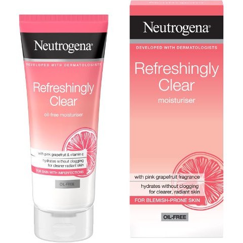 NEUTROGENA  - REFRESHINGLY CLEAR אשכולית ורודה קרם לחות ללא שומן מרענן במיוחד | קוסמטיקס | נטרוג'ינה