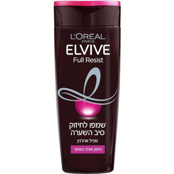 ‫אלביב - שמפו פול רזיסט לחיזוק סיב השערה | לוראל אלביב ELVIV LOREAL‬.
