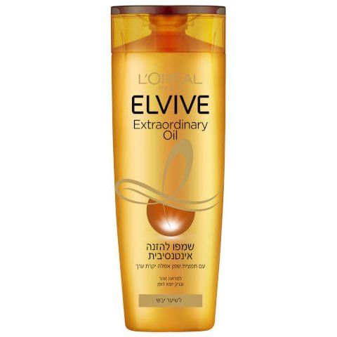 ‫אלביב - שמפו לשיער יבש עד יבש מאוד בעל 6 שמנים מופלאים | לוראל אלביב ELVIV LOREAL‬