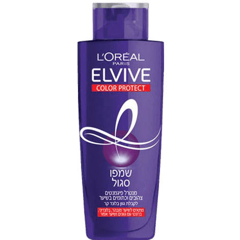 ‫אלביב - שמפו סגול מנטרל פיגמנטים צהובים וכתומים בשיער לקבלת גוון בלונד קר | לוראל אלביב ELVIV LOREAL‬.