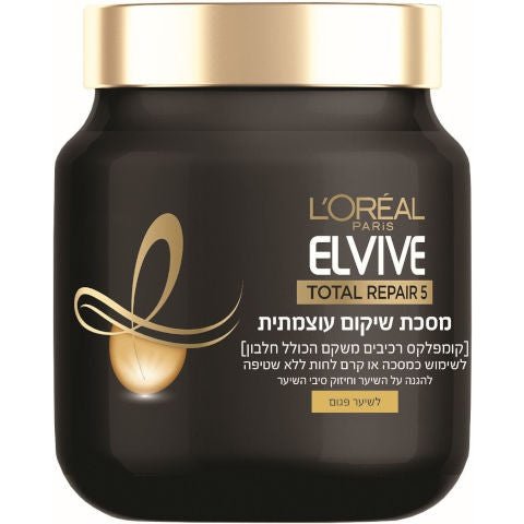 ‫אלביב - מסכה לשיער - שיקום עוצמתי לשיער פגום | לוראל אלביב ELVIV LOREAL‬