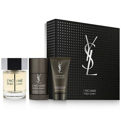 Ysl L'Homme Edt 100Ml+Deo+Sg50Ml מארז איב סן לורן לגבר Yves Saint Laurent