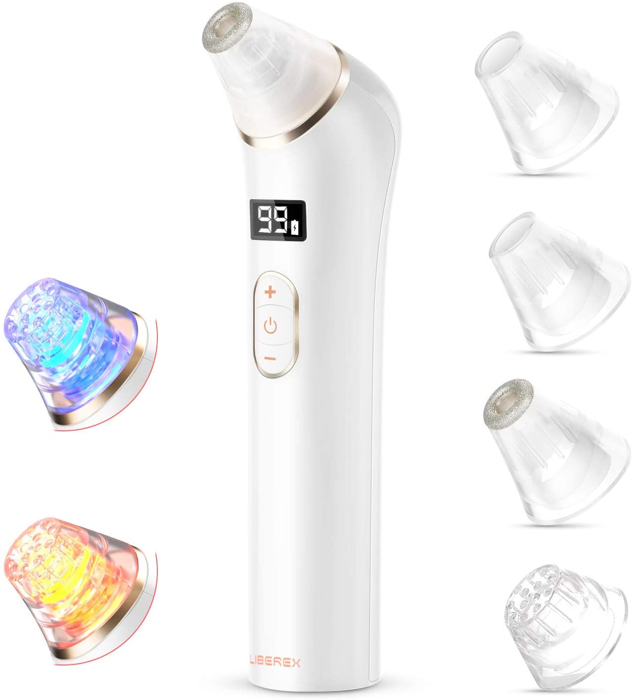 Removes blackheads with blue light for a perfect facial treatment with an American FDA standard