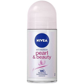 ניוואה NIVEA - דאודורנט רול און פרל אנד ביוטי לאישה | קוסמטיקס | 50 מ"ל