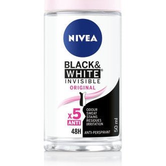 ניוואה NIVEA - דאודורנט רול און בלאק אנד וויט קליר לאישה | קוסמטיקס | 50 מ"ל