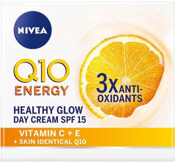 Q10 POWER אנרג'י קרם יום SPF15 מועשר בויטמין C ניוואה NIVEA.
