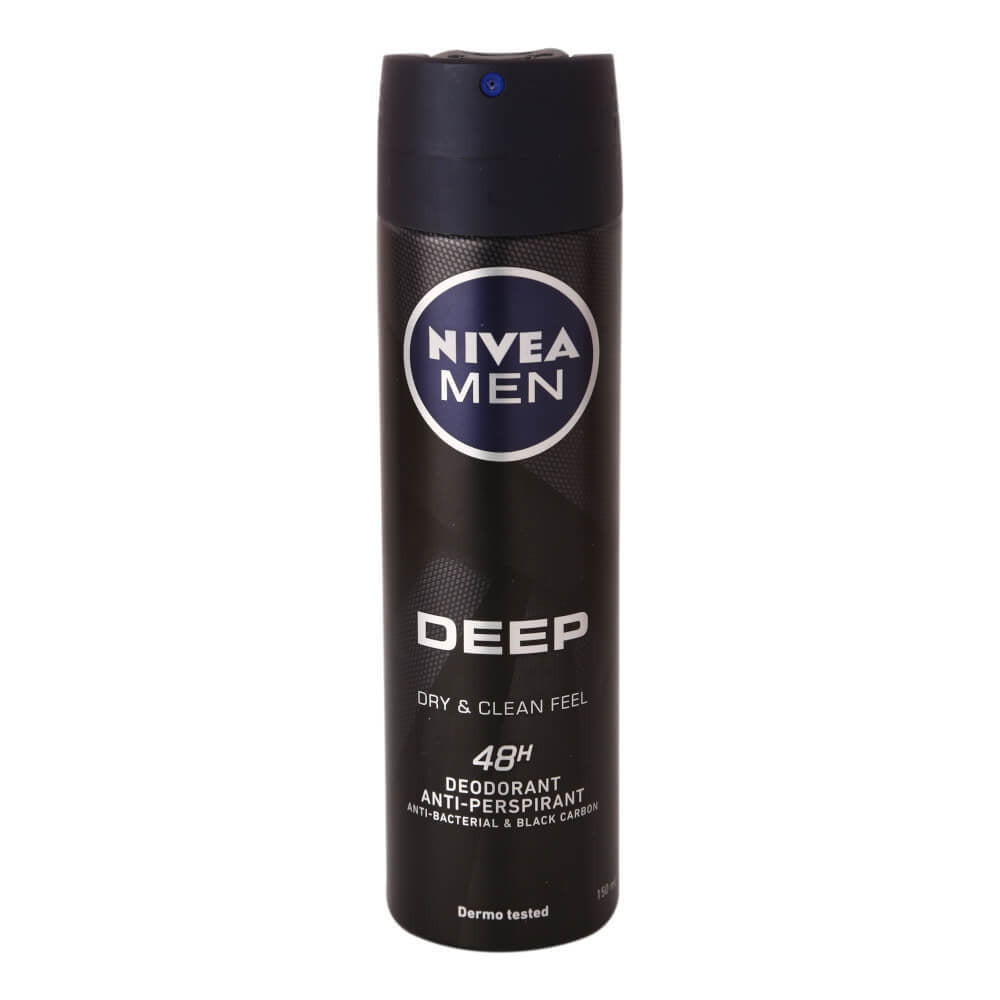 דאודרנט ספריי אנטי פרספירנט לגבר NIVEA MEN DEEP 150 מ"ל