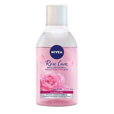 NIVEA micellar water for removing make-up plus NIVEA rose water