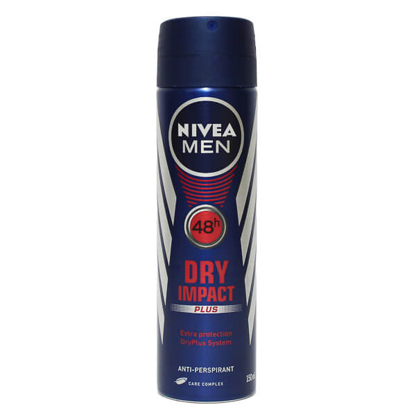 ניוואה NIVEA - דאודורנט ספריי דריי אימפקט לגבר | קוסמטיקס | 150 מ"ל