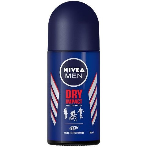 ניוואה NIVEA - דאודורנט רול און דריי אימפקט לגבר | קוסמטיקס | 50 מ"ל