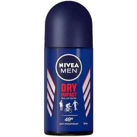 ניוואה NIVEA - דאודורנט רול און דריי אימפקט לגבר | קוסמטיקס | 50 מ"ל.