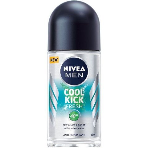 ניוואה NIVEA - דאודורנט רול און קול קיק לגבר | קוסמטיקס | 50 מ"ל