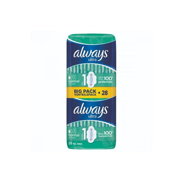 תחבושות אולוויז אולטרא עם כנפיים אריזת דואו 28 יחידות