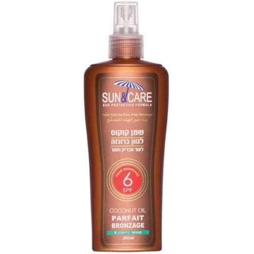 שמן קוקוס ברונזה עם SPF8 - 200 מ"ל | קוסמטיקס.