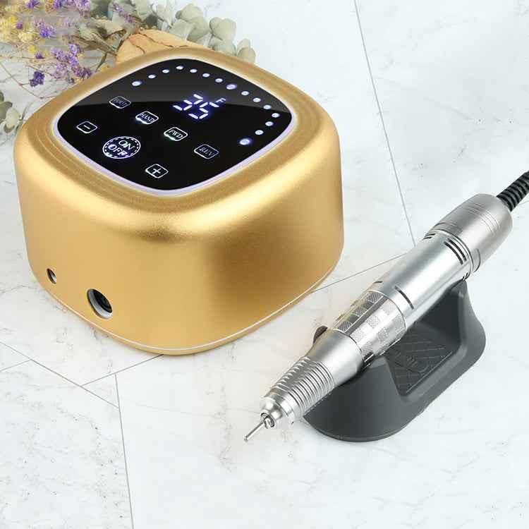 JMD-403 דגם 2022 מכונת שיוף ידנית 75וולט עוצמתית מסך לד + 6 ראשי שיוף  פדיקור מניקור לציפורניים.