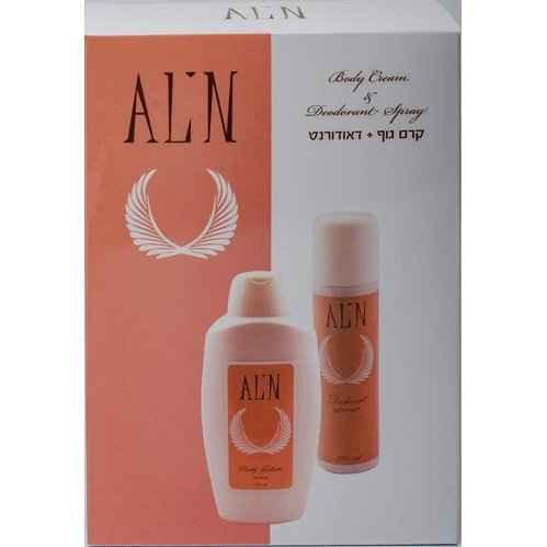 מארז טיפוח תואם מאסק אלין - קרם גוף 400 מל + דאודורנט"אלין קוסמטיקס ALIN.