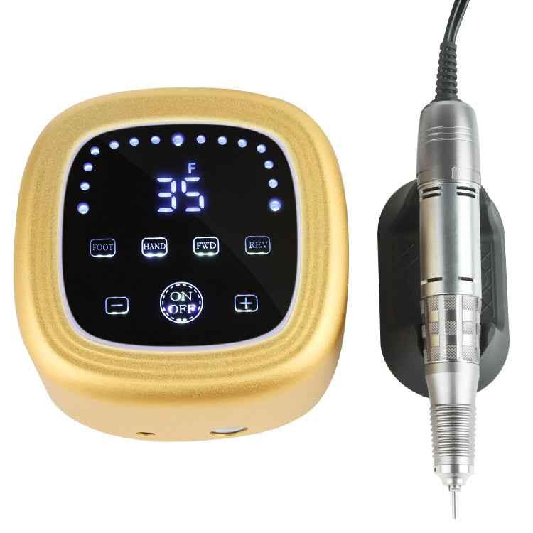 JMD-403 דגם 2022 מכונת שיוף ידנית 75וולט עוצמתית מסך לד + 6 ראשי שיוף  פדיקור מניקור לציפורניים.
