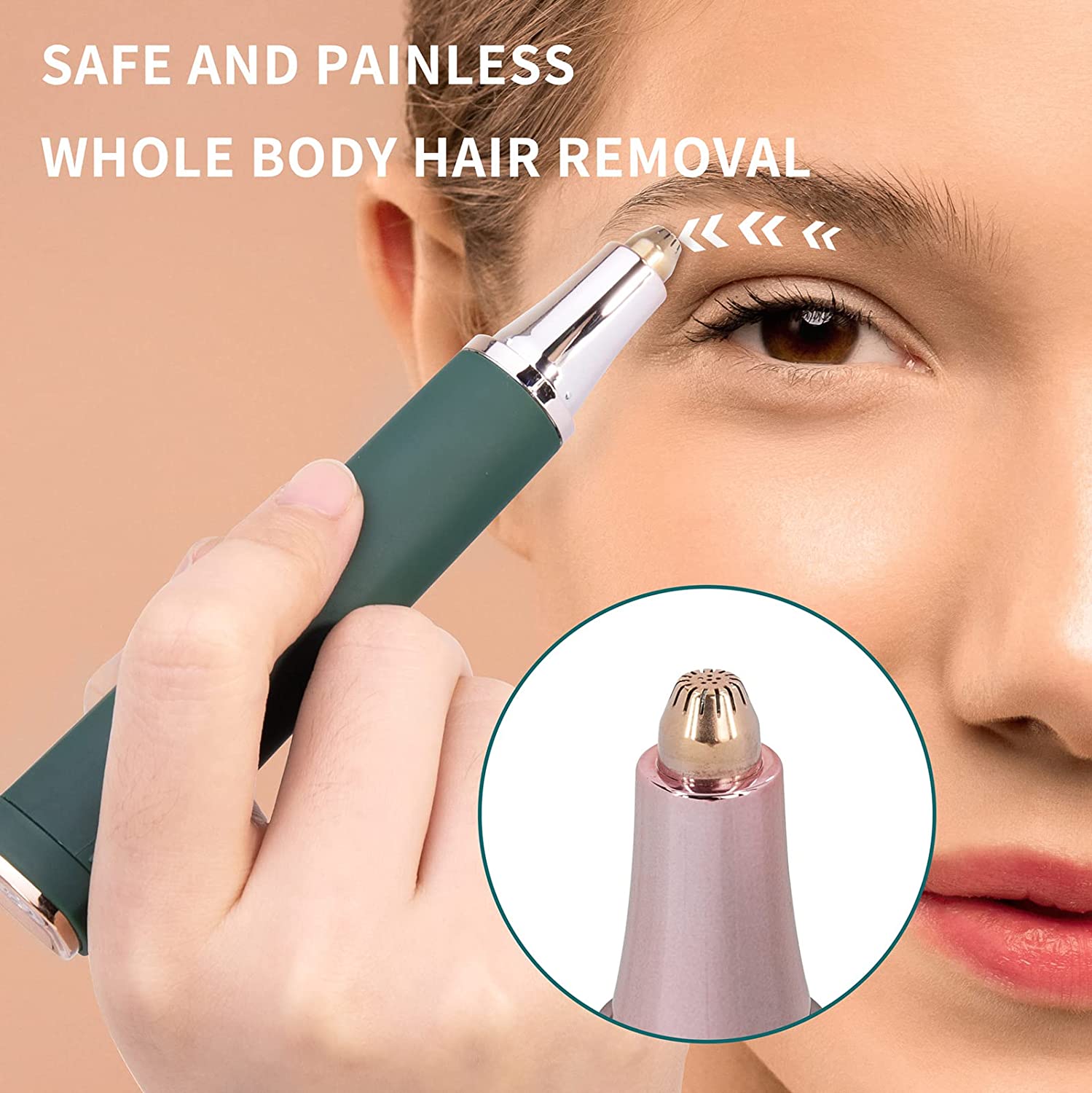 three in one Professional eyebrow trimmer, EVA fine hair shaver 