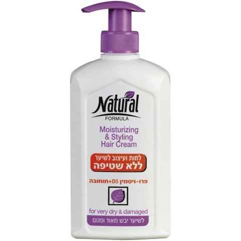 ‫נטורל פורמולה - לחות ועיצוב לשיער ללא שטיפה לשיער יבש מאוד ופגום | NATURAL FORMULA.