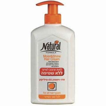 ‫נטורל פורמולה - לחות ועיצוב לשיער ללא שטיפה לכל סוגי השיער | NATURAL FORMULA.