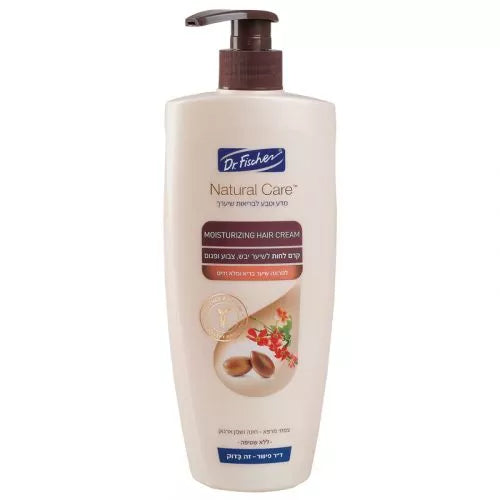 נטורל קר קרם לחות לשיער יבש, צבוע ופגום ד"ר פישר dr-fischer 400 מ"ל