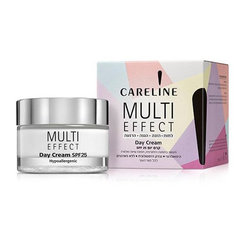 MULTI EFFECT - מועשרת בחומצה היאלורונית / MULTI EFFECT קרם לחות יום SPF25 Careline קרליין