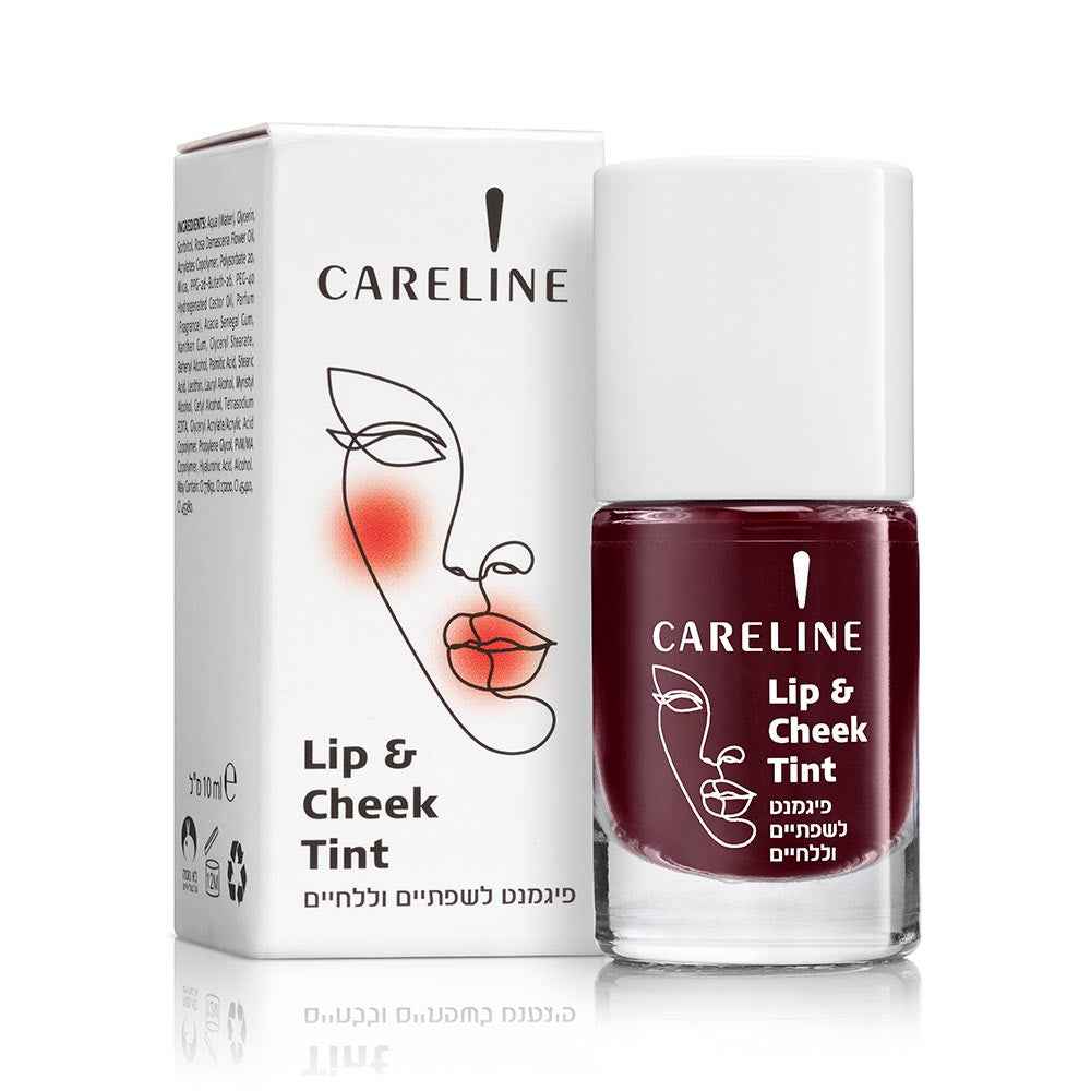 Lip & Cheek Tint פיגמנט לשפתיים וללחיים קרליין Carline.