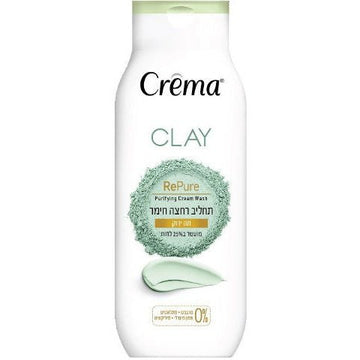 ‫קרמה - תחליב רחצה חימר תה ירוק CREMA