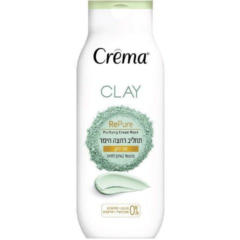 ‫קרמה - תחליב רחצה חימר תה ירוק CREMA