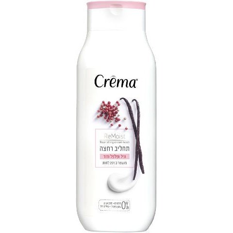‫קרמה - תחליב רחצה וניל ופלפל ורוד CREMA