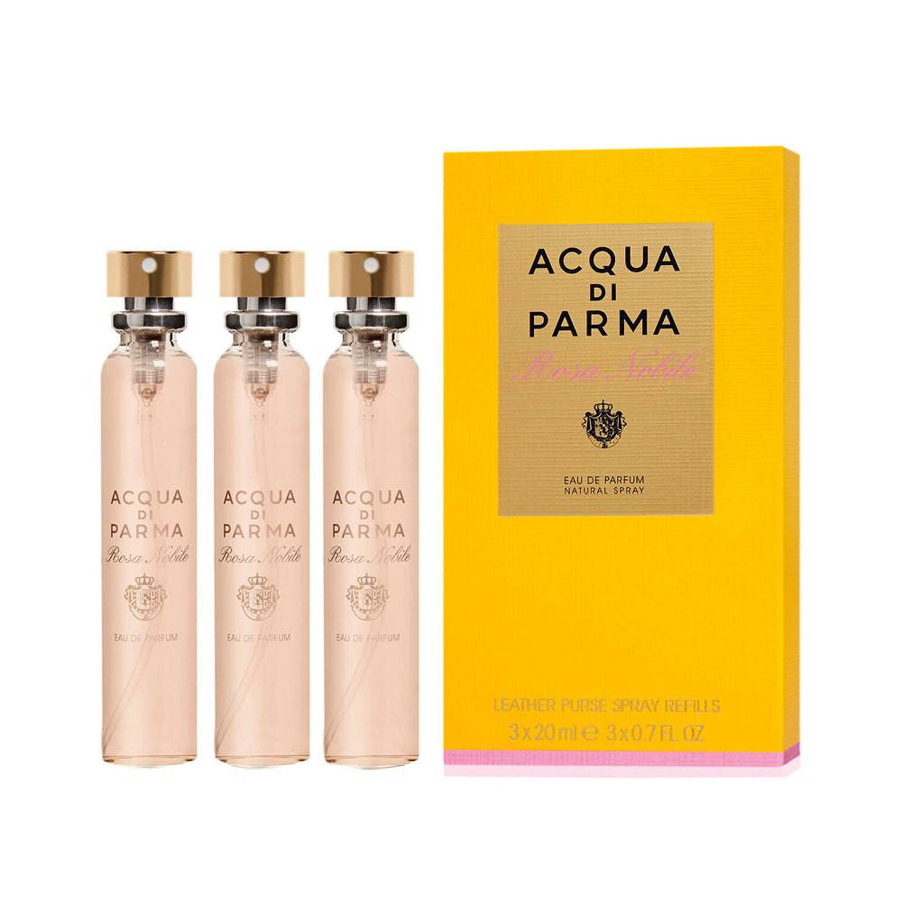 Acqua Di Parma Rosa Nobile Leather Purse Spray Refill Edp 3X20Ml סט אקווה די פארמה לאישה