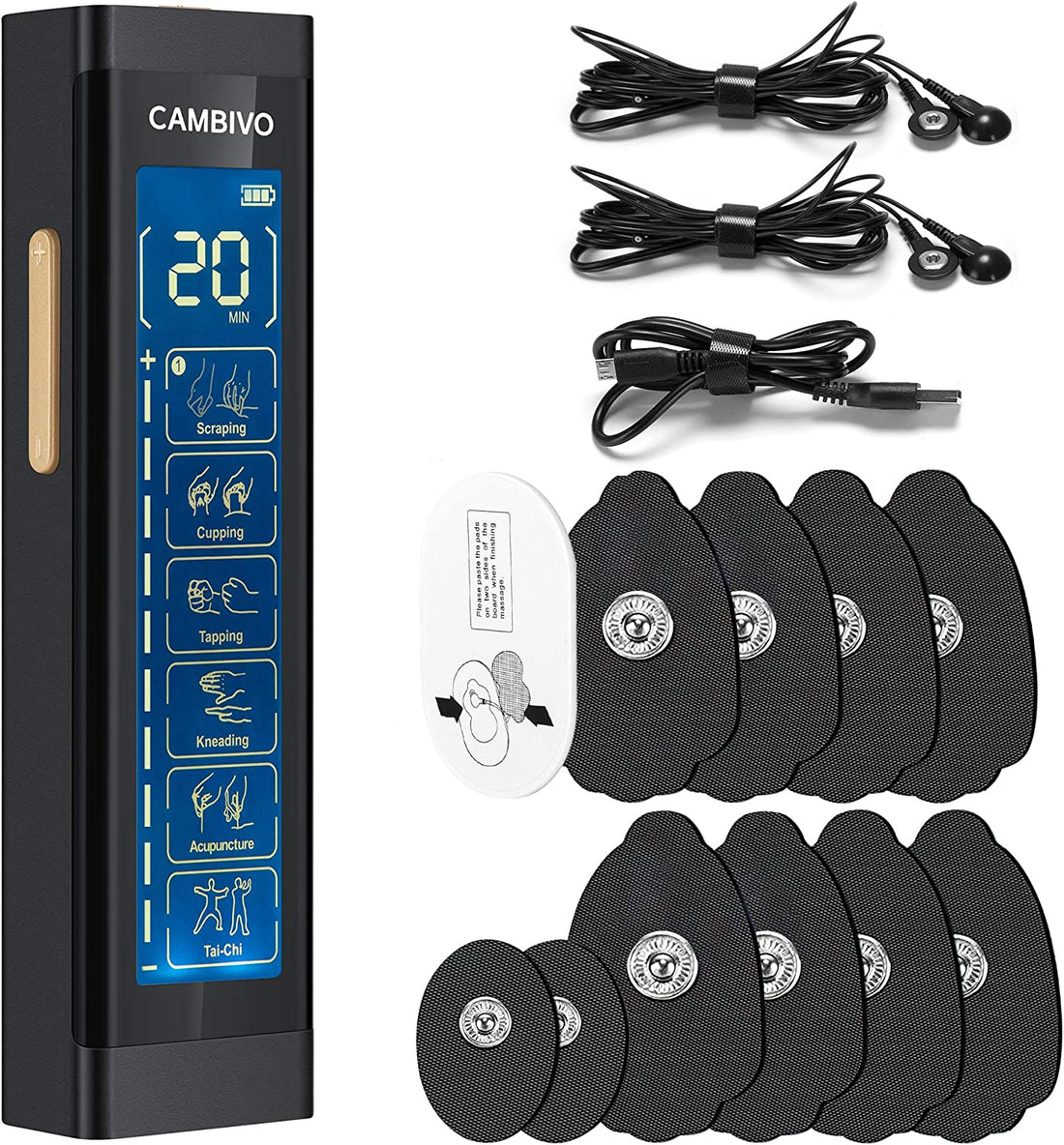 מכשיר טנס קמויבו™-ערוץ-כפול-24-מצבים-מריץ-שרירים-הקלה-על-כאבים