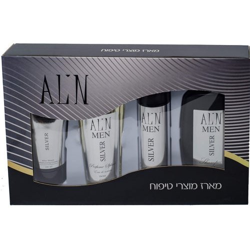 מארז טיפוח תואם סילבר אלין - קרם גוף + דאודורנט + מבשם גוף + קרם ידייםאלין קוסמטיקס ALIN