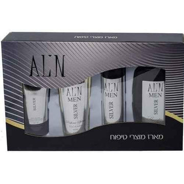 מארז טיפוח תואם סילבר אלין - קרם גוף + דאודורנט + מבשם גוף + קרם ידייםאלין קוסמטיקס ALIN.