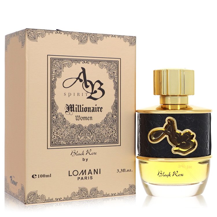לומאני Ab Spirit Millionaire Black Rose Eau De Parfum Spray By Lomani [ייבוא מקביל]