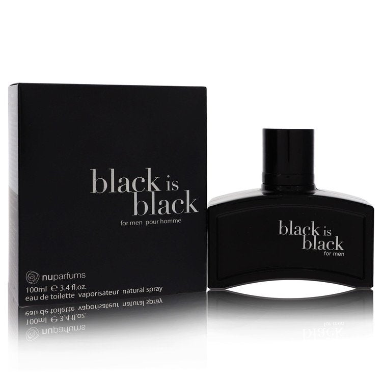 Nu Parfums Black Is Black Eau De Toilette Spray By Nu Parfums [ייבוא מקביל]